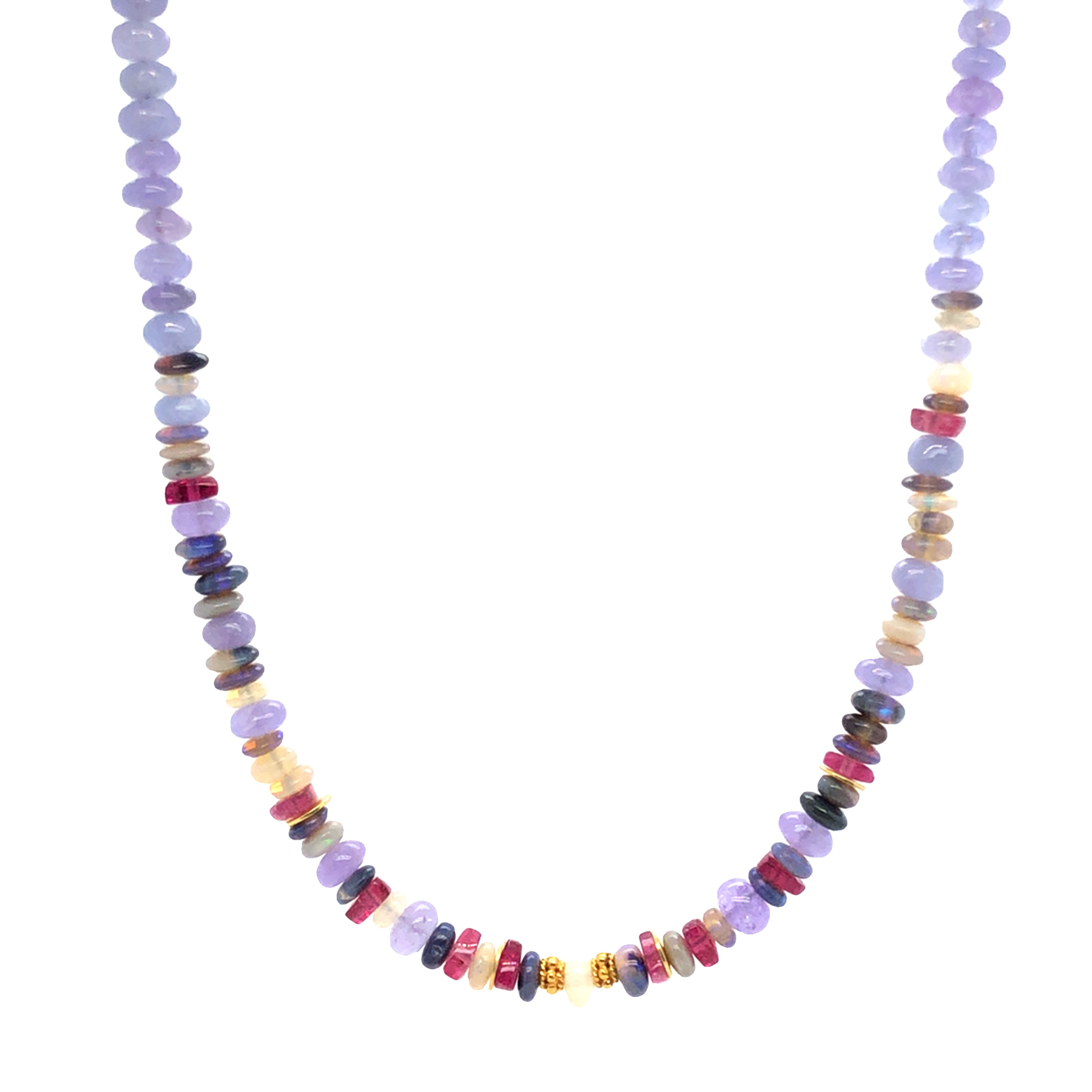 Entdecken Sie die exquisite Steinkette aus Opal und Hackmanit in 750er Gold. Diese elegante Halskette ist ein Highlight in jeder Schmucksammlung. Perfekt für besondere Anlässe oder als stilvolles Alltagsaccessoire. Kombinieren Sie es mit einem eleganten Abendkleid oder tragen Sie es, um Ihrem Look einen Hauch von Luxus zu verleihen.