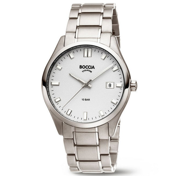 Boccia horloge 3669-03 titanium met datum aanduiding 