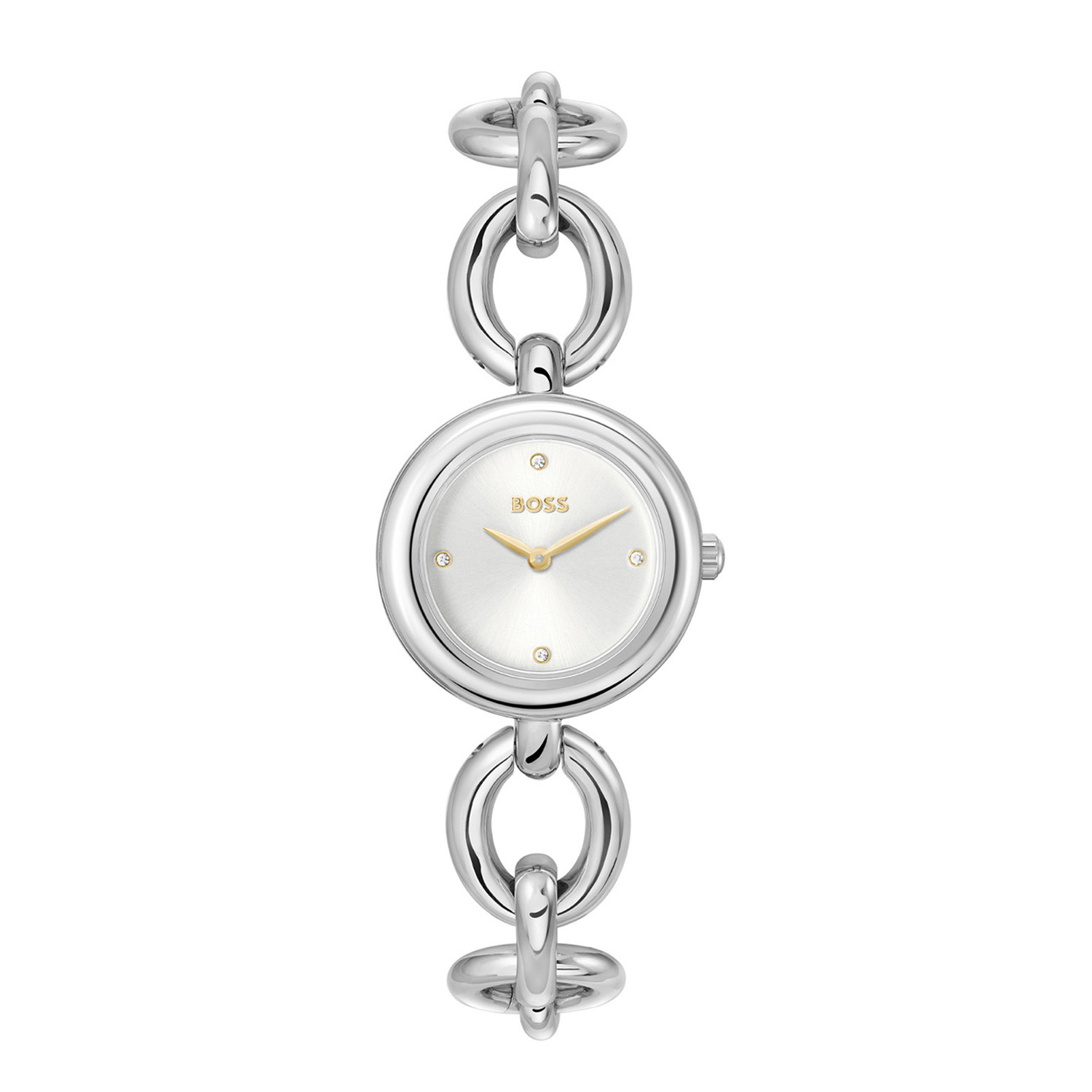 BOSS is voor degenen die een zelfbepaald leven leiden met stijl, passie en doel.

BOSS HB1502791 LIVE Dameshorloge 28mm
Dit BOSS horloge uit de LIVE serie met artikelnr: HB1502791 heeft een chique uitstraling. Zeer geschikt voor de moderne stijlvolle vrouw van nu. Het dameshorloge valt op door zijn stalen ronde horlogekast met een bolle bezel en een zilverwitte sunray wijzerplaat met 4 kristallen als uursaanduiding. De fijne wijzers tikken sierlijk in het rond. Aan de kast zit een stalen ovalen open schakelband met een druksluiting. Het horloge heeft een doorsnee van 28mm een mineraalglas en is 3ATM. 

HET MERK:
HUGO BOSS is afgestemd op levensstijlen waar het gaat om kwaliteit en precisie. Het wereldwijde fashionlabel is verdeeld in twee merken: BOSS en HUGO. Het merk BOSS biedt geavanceerde, moderne horloges gericht op kwaliteit en design om een onberispelijke look te creëren – of het nu zakelijk, casual of sportief is. De horloge collectie van BOSS is perfect afgestemd op levensstijlen waar het gaat om kwaliteit en precisie. BOSS is op maat gemaakt in een onberispelijke stijl.

Blijf stijlvol bij de tijd. Voor de BOSS-vrouw is stijl het handelsmerk en draait alles om
details. Breng uw look naar een hoger niveau met onze nieuwe en kenmerkende horlogecollectie.

SPECIFICATIES:
- Mineraalglas
- Ronde kastvorm, Ø 28mm
- Stalen ronde horlogekast
- Zilverwitte wijzerplaat
- Stalen open schakelband
- 3ATM