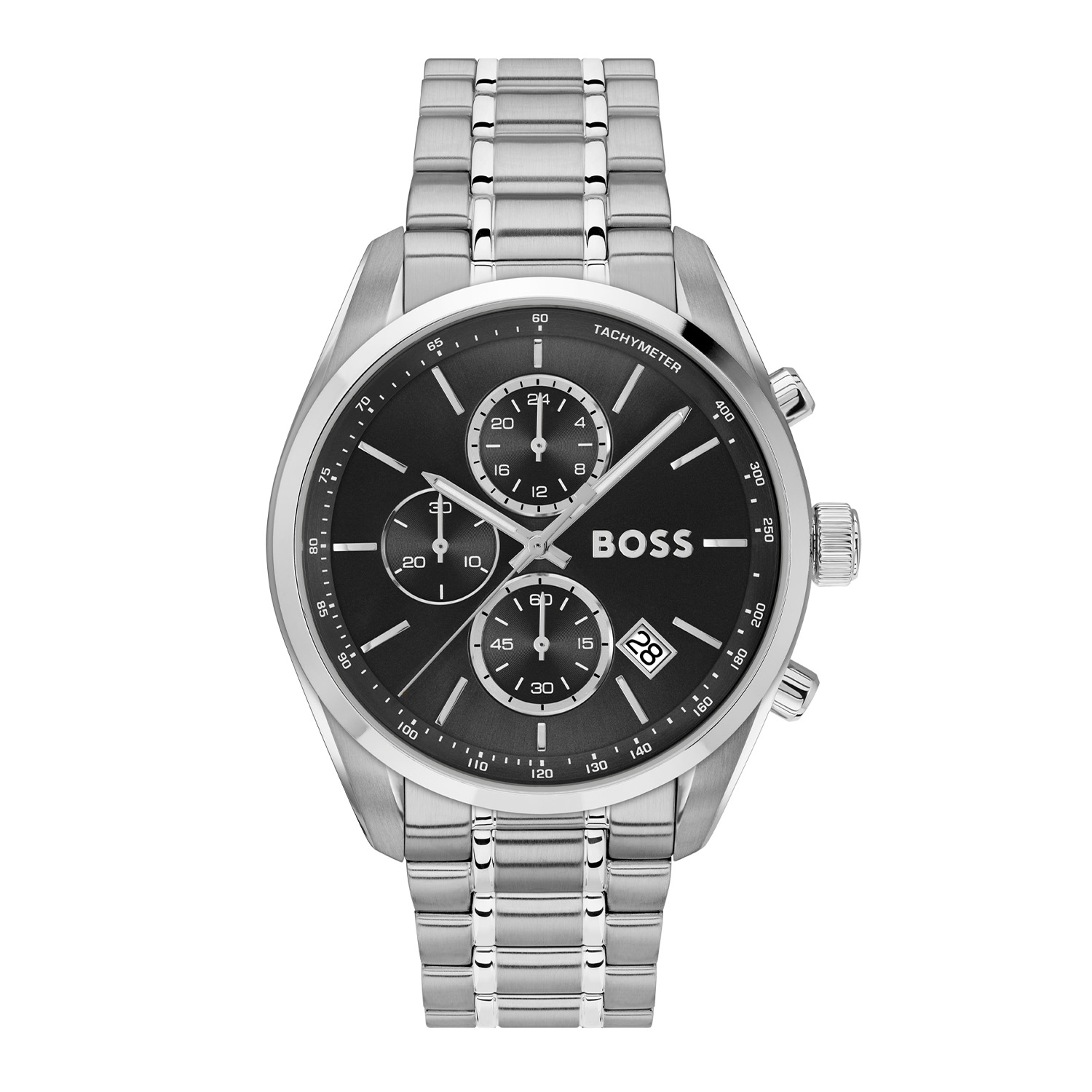 BOSS is voor degenen die een zelfbepaald leven leiden met stijl, passie en doel.

BOSS HB1514251 GRAND PRIX Herenhorloge 44mm
Dit BOSS horloge uit de GRAND PRIX serie met artikelnr: HB1514251 heeft een luxe uitstraling. Zeer geschikt voor de moderne stijlvolle man van nu. Het herenhorloge valt op door zijn stalen horlogekast met een gladde bezel en een zwarte sunray wijzerplaat met een chronograaf en een datum. De wijzers hebben een fijn lumibrite accent. Aan de kast zit een stalen schakelband met een vouwsluiting. Het horloge heeft een doorsnee van 44mm een mineraalglas en is 5ATM. 

HET MERK:
HUGO BOSS is afgestemd op levensstijlen waar het gaat om kwaliteit en precisie. Het wereldwijde fashionlabel is verdeeld in twee merken: BOSS en HUGO. Het merk BOSS biedt geavanceerde, moderne horloges gericht op kwaliteit en design om een onberispelijke look te creëren – of het nu zakelijk, casual of sportief is. De horloge collectie van BOSS is perfect afgestemd op levensstijlen waar het gaat om kwaliteit en precisie. BOSS is op maat gemaakt in een onberispelijke stijl.

Blijf stijlvol bij de tijd. Voor de BOSS-vrouw is stijl het handelsmerk en draait alles om
details. Breng uw look naar een hoger niveau met onze nieuwe en kenmerkende horlogecollectie.

SPECIFICATIES:
- Mineraalglas
- Ronde kastvorm, Ø 44mm
- Stalen horlogekast
- Zwarte wijzerplaat
- Stalen schakelband
- 5ATM