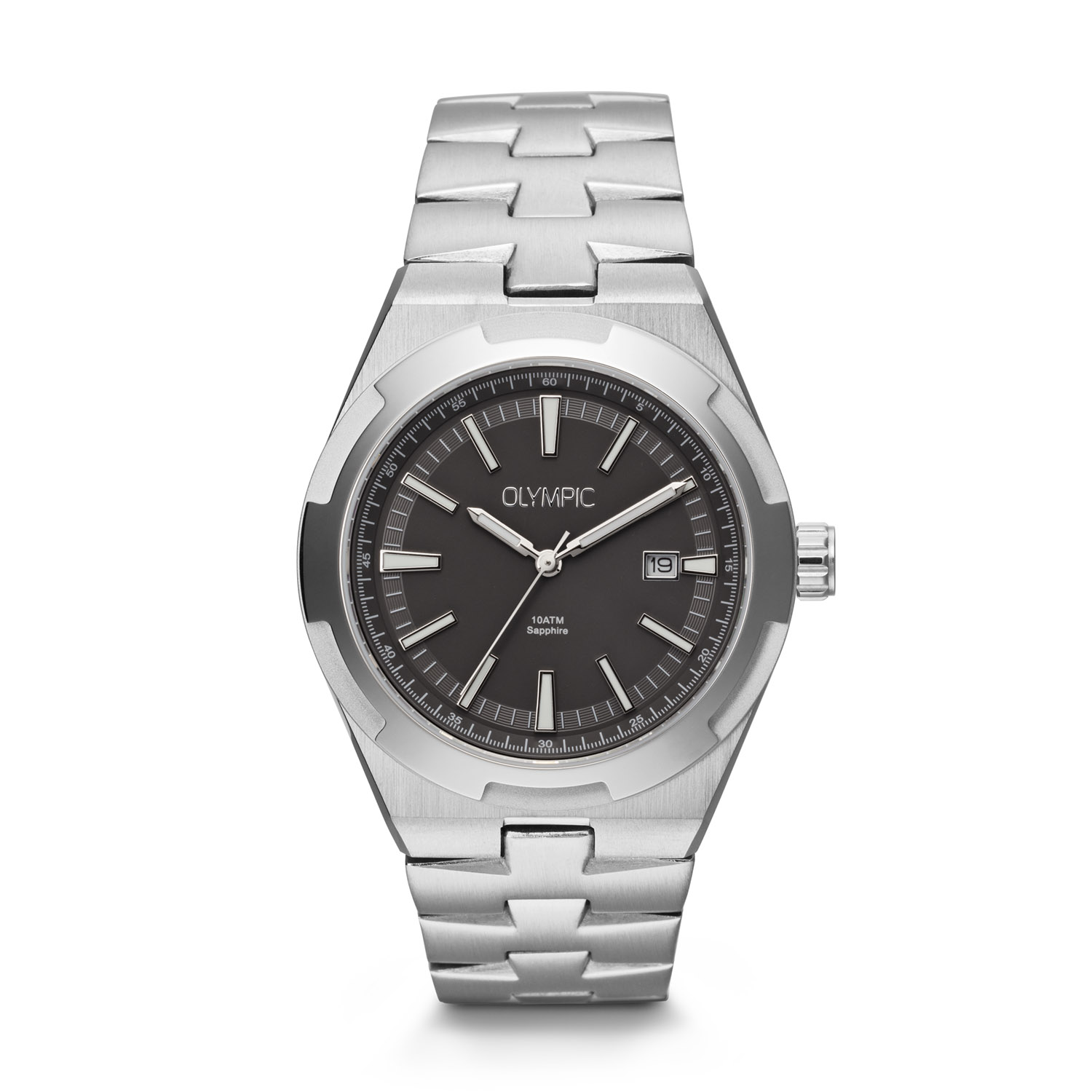 Olympic OL75HSS006 Legacy Horloge Heren Staal 41mm 
Dit unieke Olympic horloge met artikelnummer: OL75HSS006 is een classic herenhorloge. Het horloge heeft een stalen kast met een bewerkte bezel, een grijze wijzerplaat met streepjes met lumibrite en een datum. Aan de kast zit een stalen schakelband met een vouwsluiting. Het horloge heeft een saffierglas, een doorsnee van 41mm en is 10ATM.

Het merk:
Het Nederlandse horlogemerk Olympic levert stoere chronografen, slimline series, digitale uurwerken en elegante dameshorloges. De prijs-kwaliteitverhouding staat bij Olympic hoog in het vaandel met prijzen die uiteenlopen van € 34,95 tot en met € 159,00.

100% Nederlands ontwerp, waterdicht en standaard 3 jaar fabrieksgarantie.

Specificaties:
- Ronde kast Ø 41mm
- Stalen horlogekast
- Grijze wijzerplaat
- Stalen schakelband
- 10ATM 
- Standaard 3 jaar fabrieksgarantie
- Saffierglas