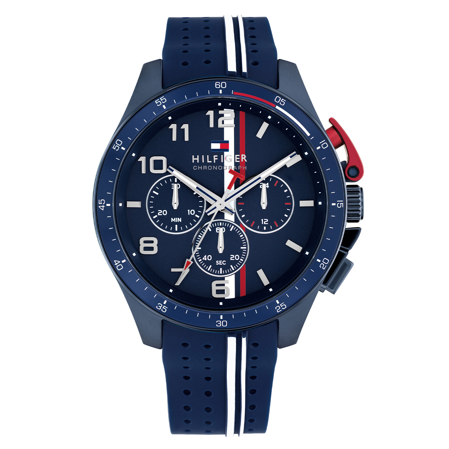 herenhorloge met siliconen band.