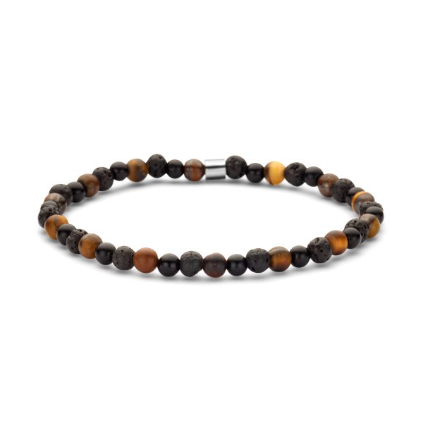 Deze kralenarmband is het perfecte accessoire voor jonge jongens die hun stijl willen verbeteren met een gedurfde, verfijnde touch. Gemaakt met matte lava, zwarte agaat en tijgeroog kralen (4 mm), biedt deze armband een modern en tijdloos design. Met een comfortabele lengte van 16 cm past hij perfect om jongere polsen. Of het nu voor dagelijks gebruik is of voor speciale gelegenheden, deze armband voegt moeiteloos een stijlvolle en onderscheidende rand toe aan elke outfit.