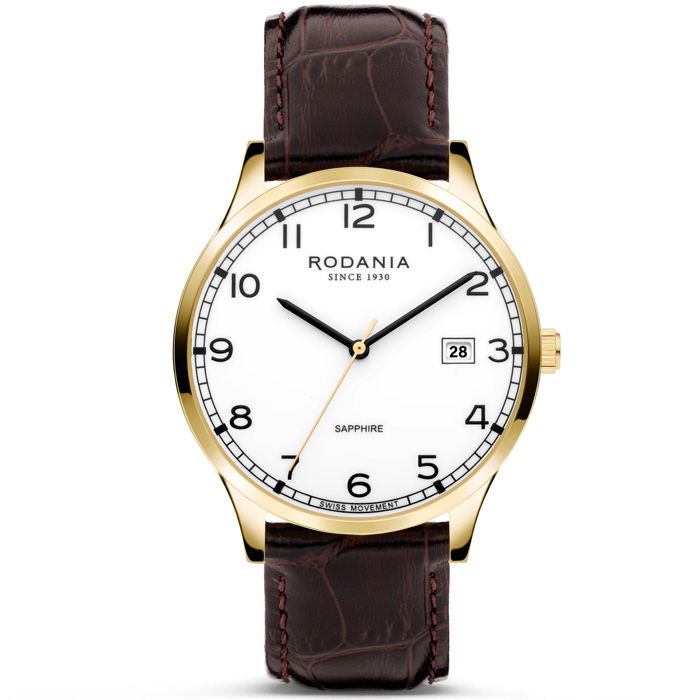 RODANIA DOUBLE HORLOGE NYON CLASSIC 40 LEREN BAND