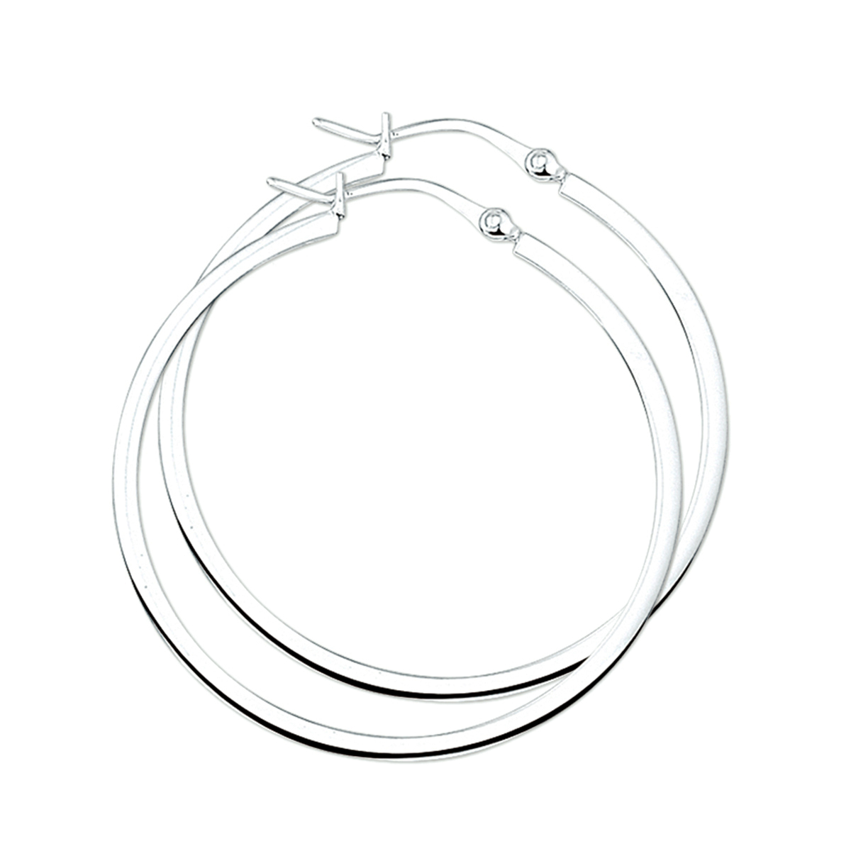 Huiscollectie - Zilveren oorringen 40x2mm - 1009495