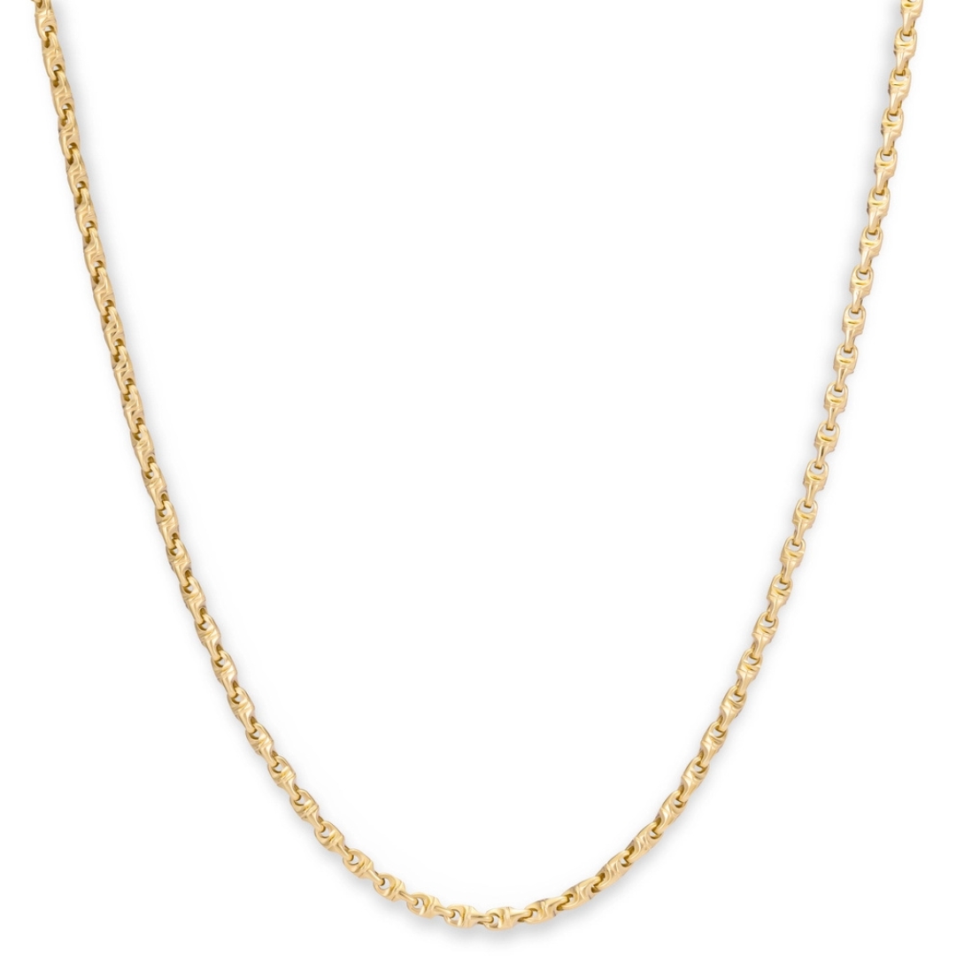Monzario - 14kt geelgoud fantasie collier - 872-C GEEL 45cm 3.4mm