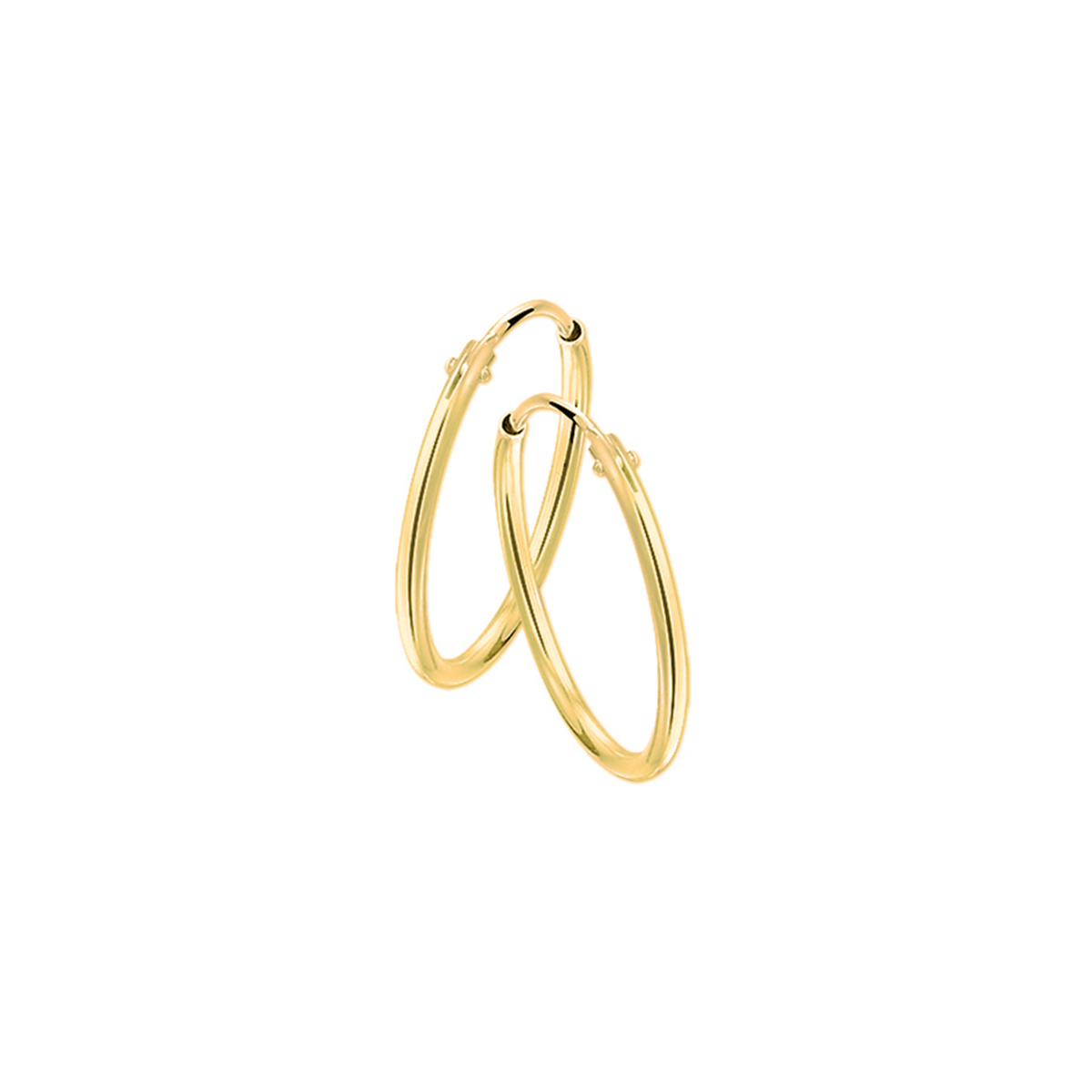 Verguld op zilveren oorringen met een ronde buis en een stevige scharniersluiting. Een goede garderobe begint bij de basis en ditzelfde geldt voor een tijdloze sieradencollectie! Deze basic oorringen passen bij iedere outfit en zijn met veel andere sieraden te combineren. Geen garantie op plating.
