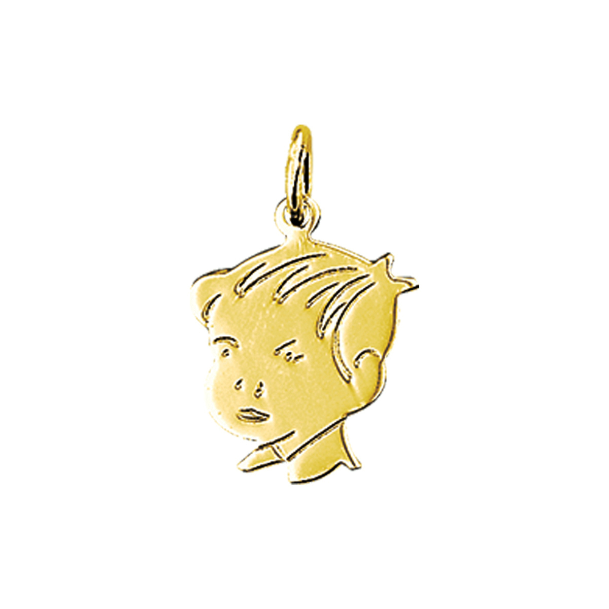 Huiscollectie - 14kt geelgouden kinderhoofdje bedel - 4012060