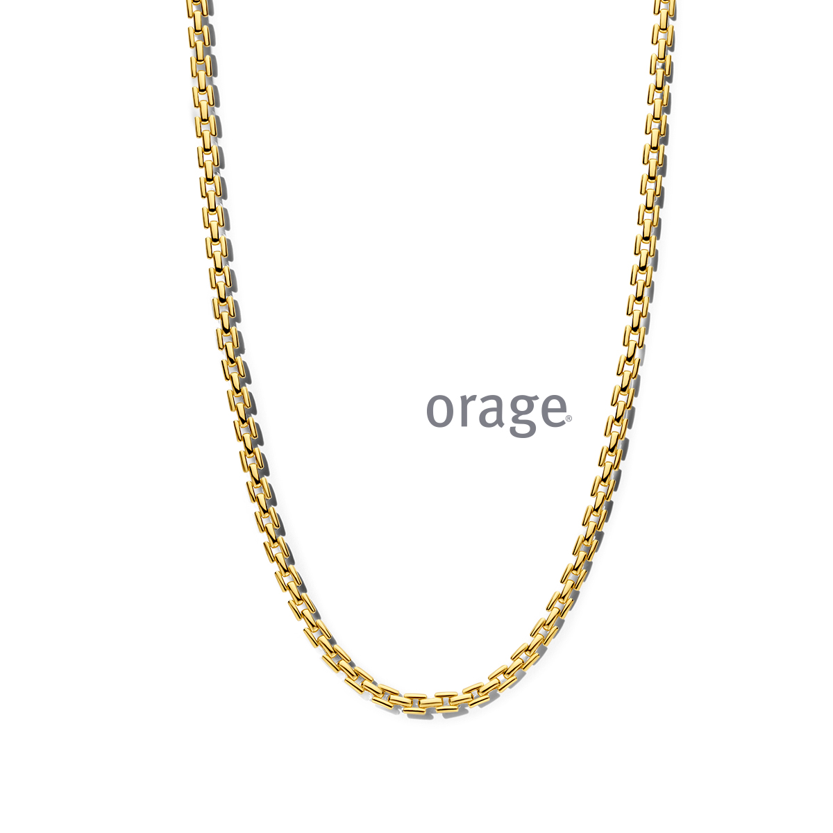 Vergulde ketting op 42 cm