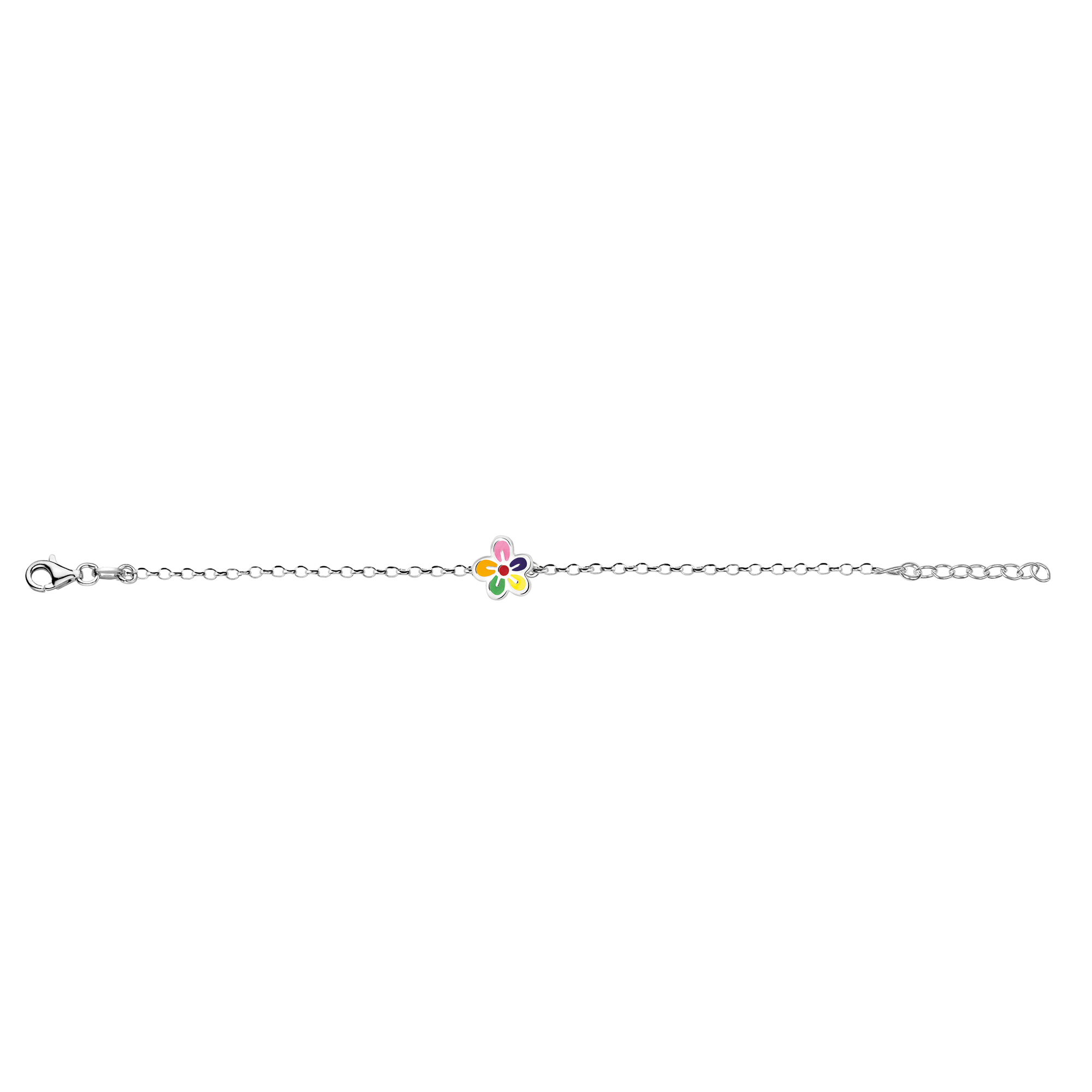 Zilveren armband bloem 573.076