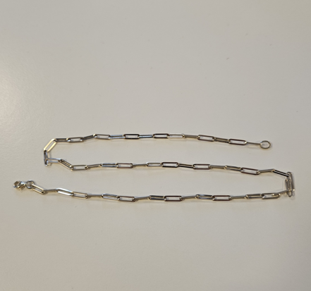 Collier paperclip 9 karaat