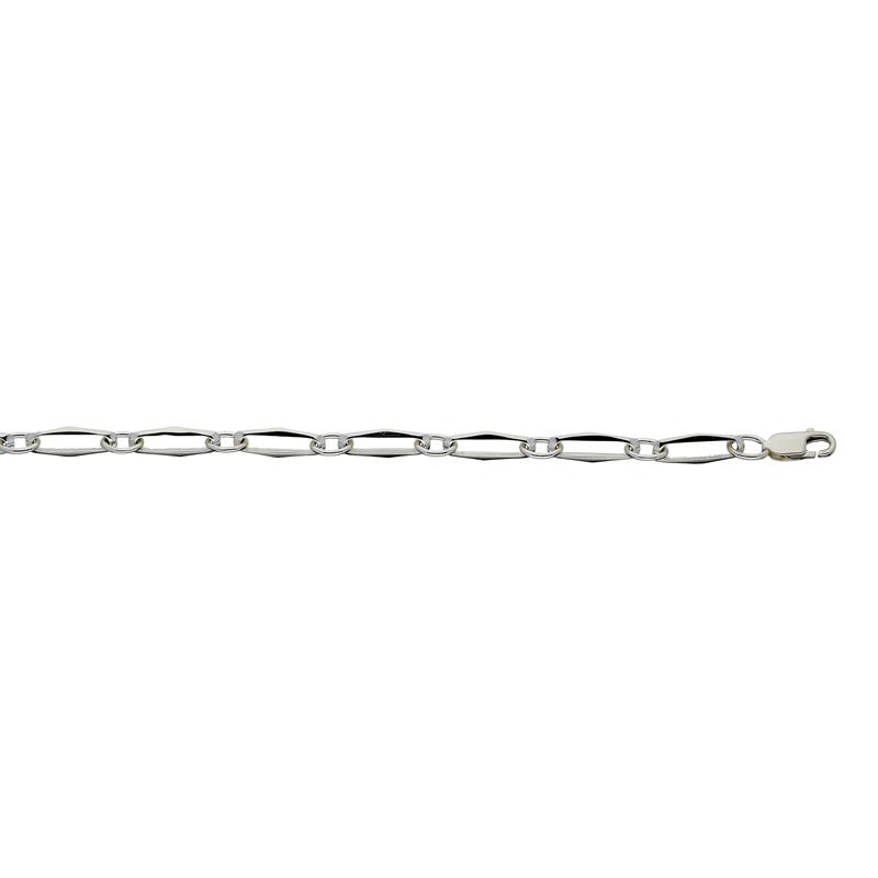 Zilveren Closed for ever armband 5 mm 