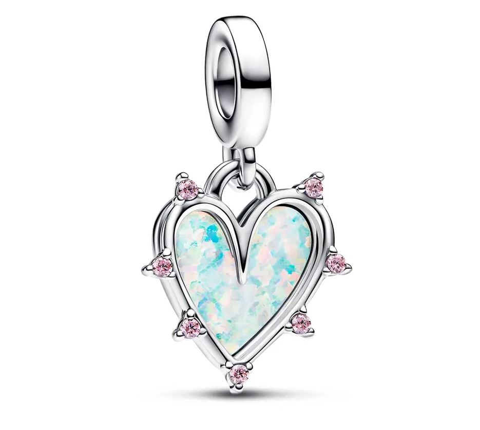 Pandora - Hearts met pink lab-created Opal - 793434C01