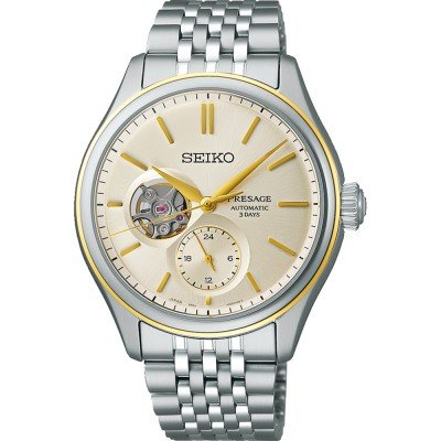 Seiko Presage - 3 Day Powerreserve, Cal: 6R5J, Automaat, Saffierglas, 100 meter WR - SPB480J1