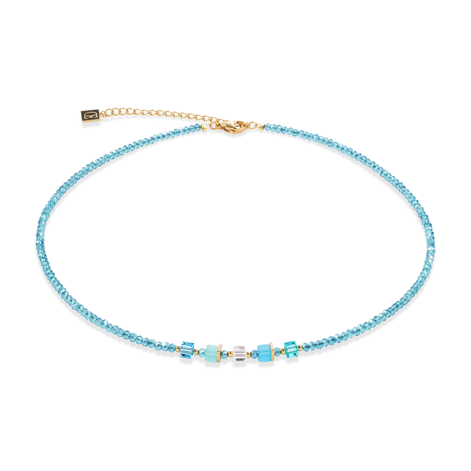 Coeur de Lion collier, turquoise gold