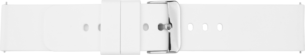 Horlogeband siliconen wit
