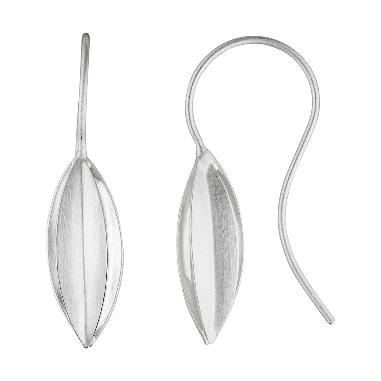 Sierlijke en elegante, zilveren oorhangers