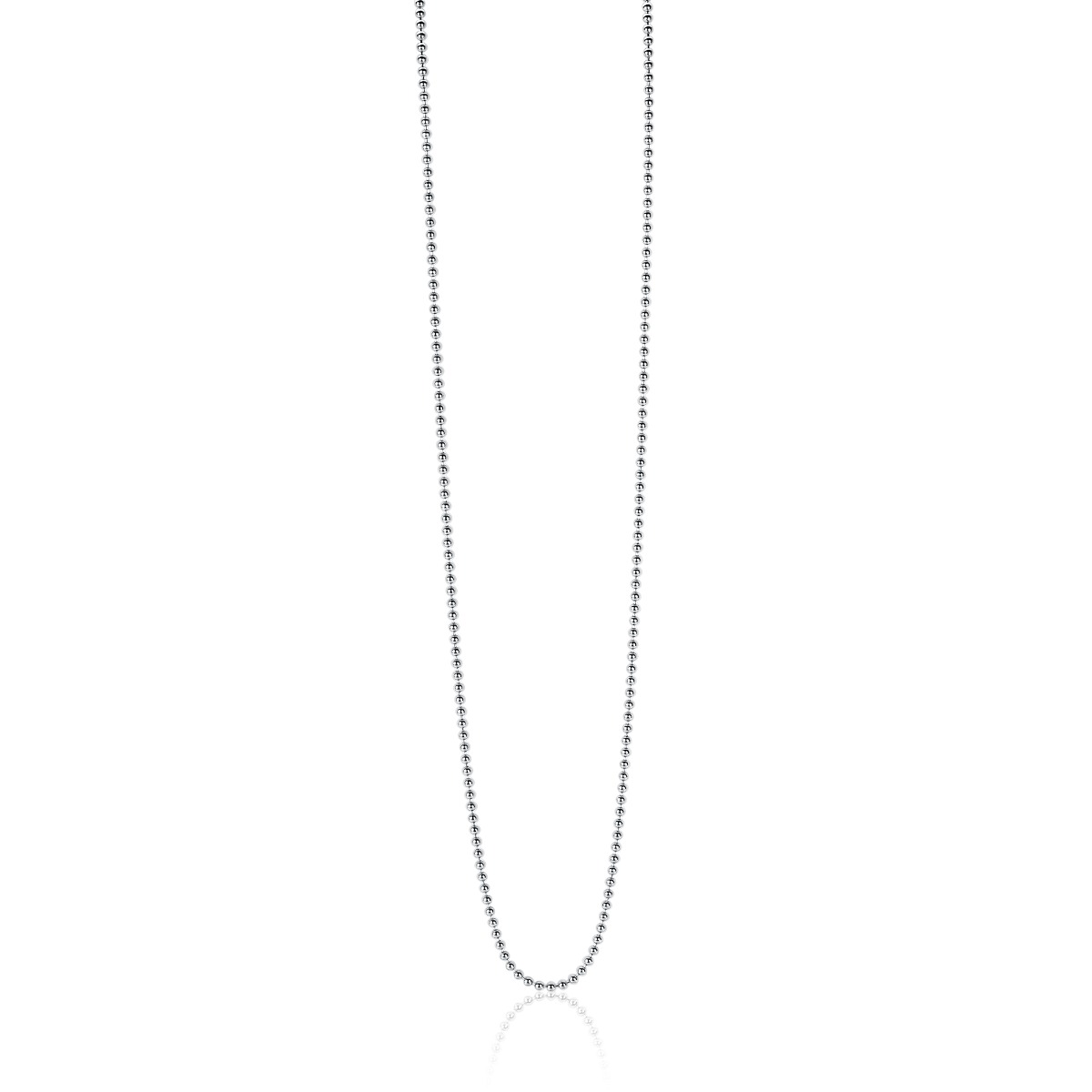 45cm ZINZI zilveren bolletjes ketting ZILC-B45