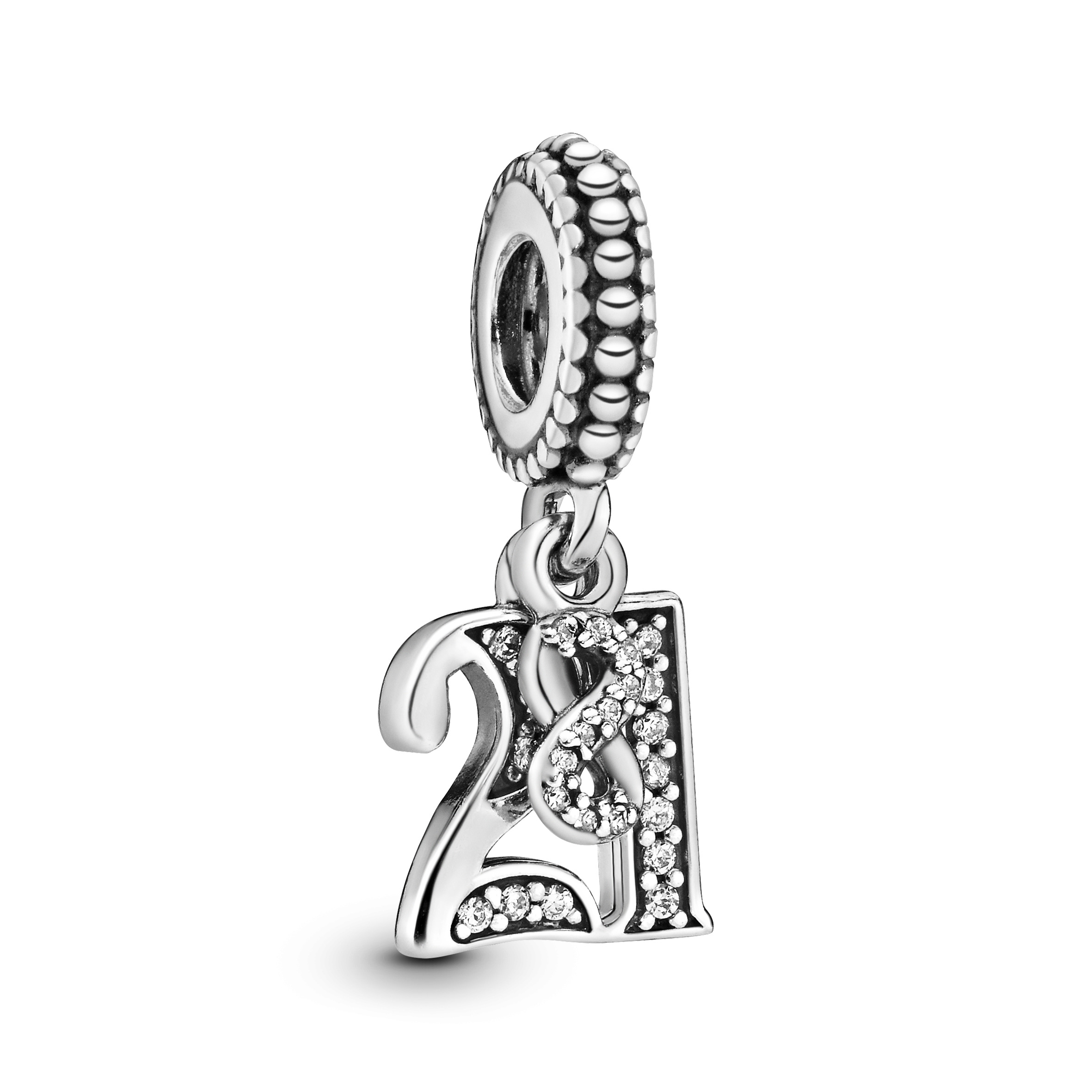 Pandora - 21 charm bezet met zirconia - 797263CZ