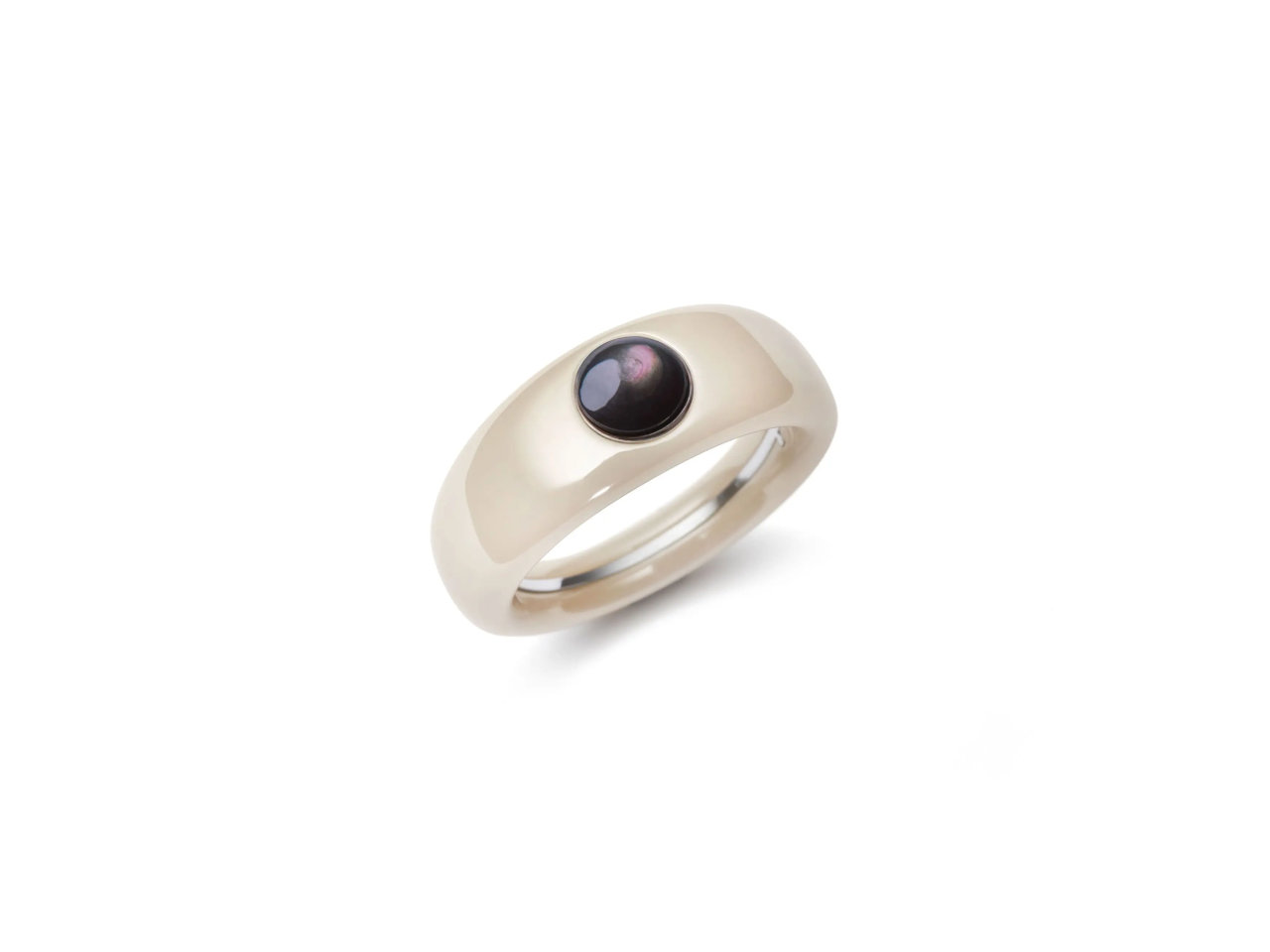 een sand ceramic ring Charlotte model touch maat 19