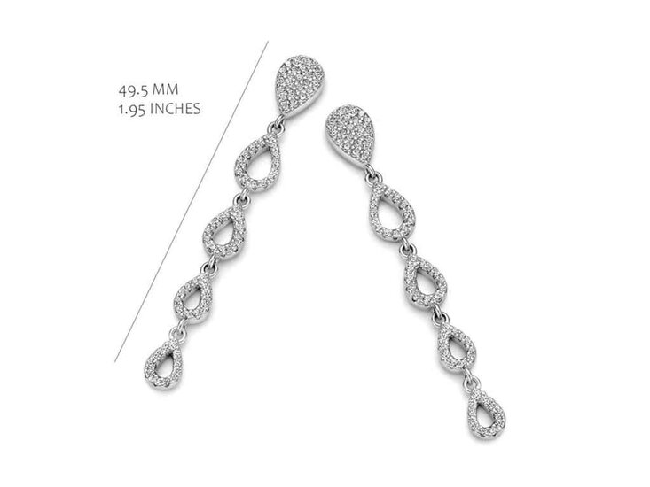 Oorbellen - Zilver | Silver Rose | EA2477W