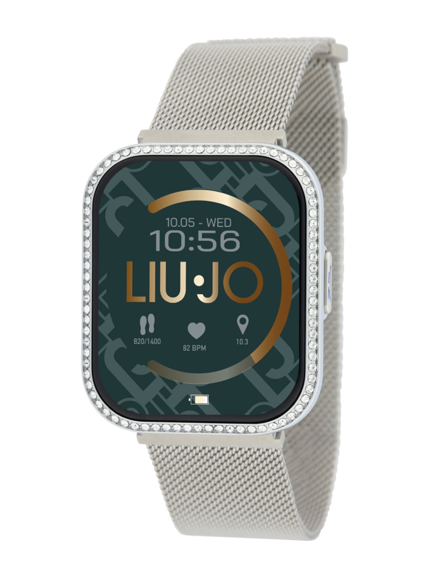 Horloge uit de Liu Jo Smartwatch Voice Slim unisex collectie. Kleur zilver.