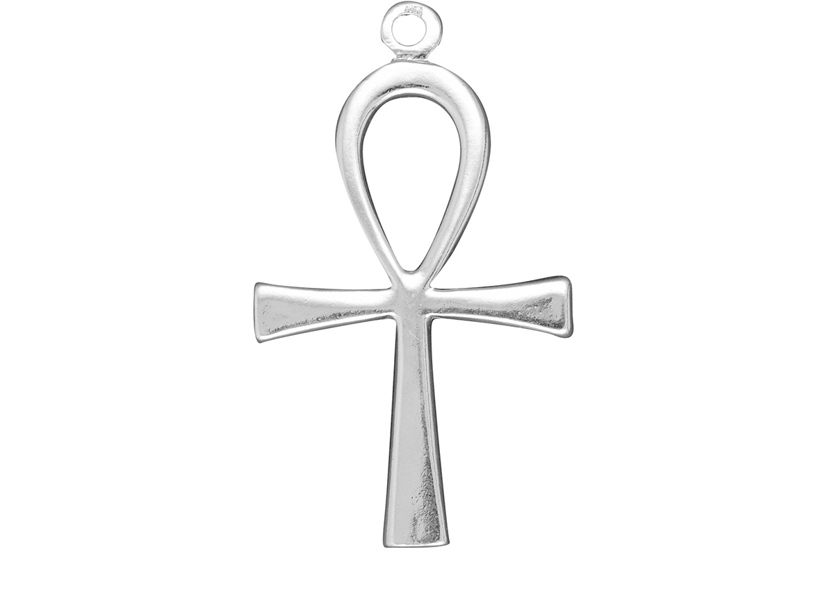 De bedel maat is in mm Lengte x Hoogte
± L 25.38 x H 43.76
± Zilvergewicht: 5.47 gram


Wat betekent een ankh?
Ankh (symbool) - Wikipedia
De ankh (☥, Egyptisch: ˁnḫ) , ook: het ankh-teken, het levenskruis of het ankh-kruis is een van de bekendste oude Egyptische symbolen en vertegenwoordigt in de Egyptische mythologie het leven, onder andere in de naam Toetanchamon, levend evenbeeld van Amon.