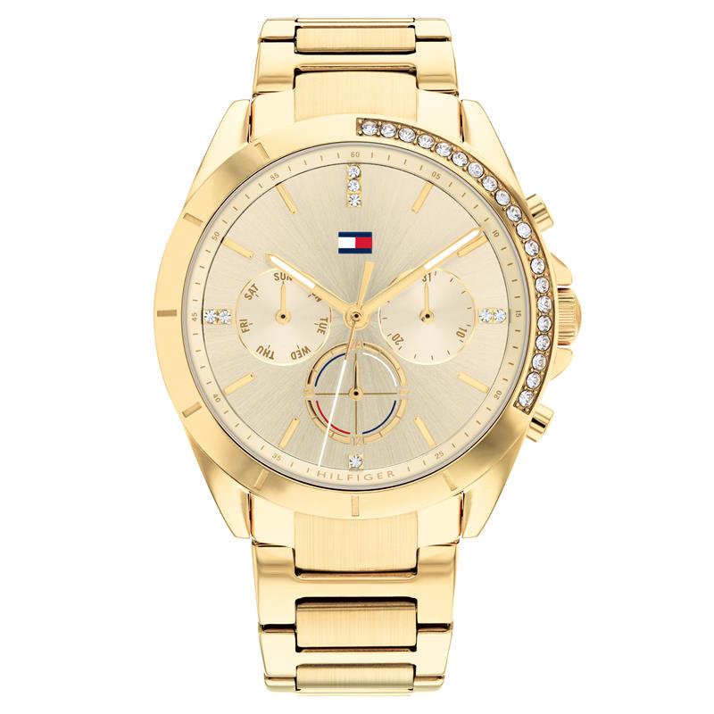 Tommy hilfiger horloge dames Kennedy geel staal TH1782385