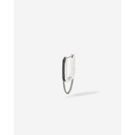 Buddha top Buddha Nathalie Hoops Double Linked Silver Single Piece