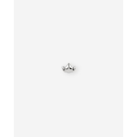 Buddha to Buddha Lotus Stud Flatback Silver Single Piece