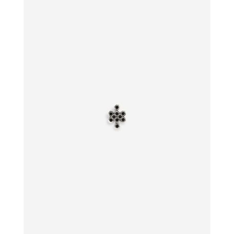 Buddha to Buddha  Endless Knot Stud Flatback Silver Single Piece