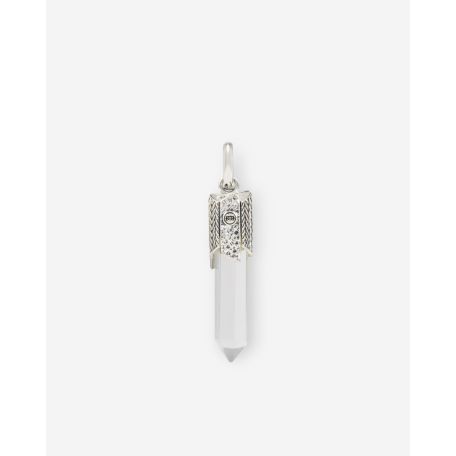 Buddha to Buddha Gemstone Pendant Silver Rock Crystal