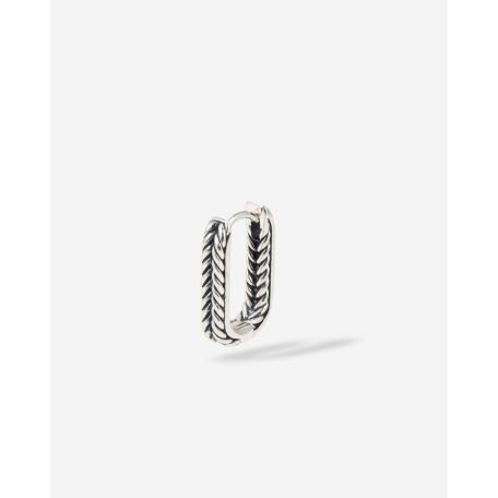 BUDDHA TO BUDDHA ZILVEREN OORRING ONE BARBARA REVERSIBLE