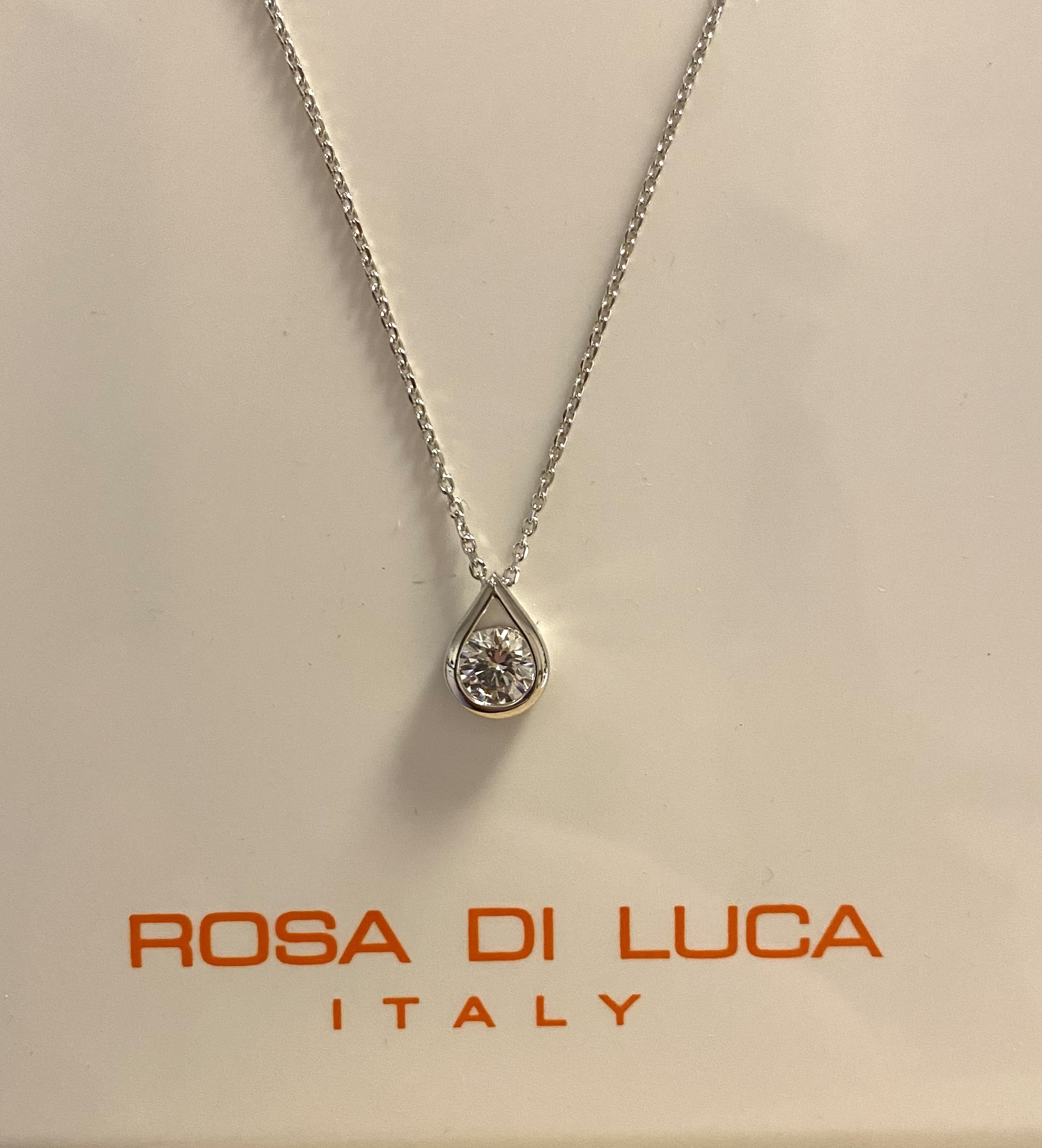 Collier met zirkonia hanger
