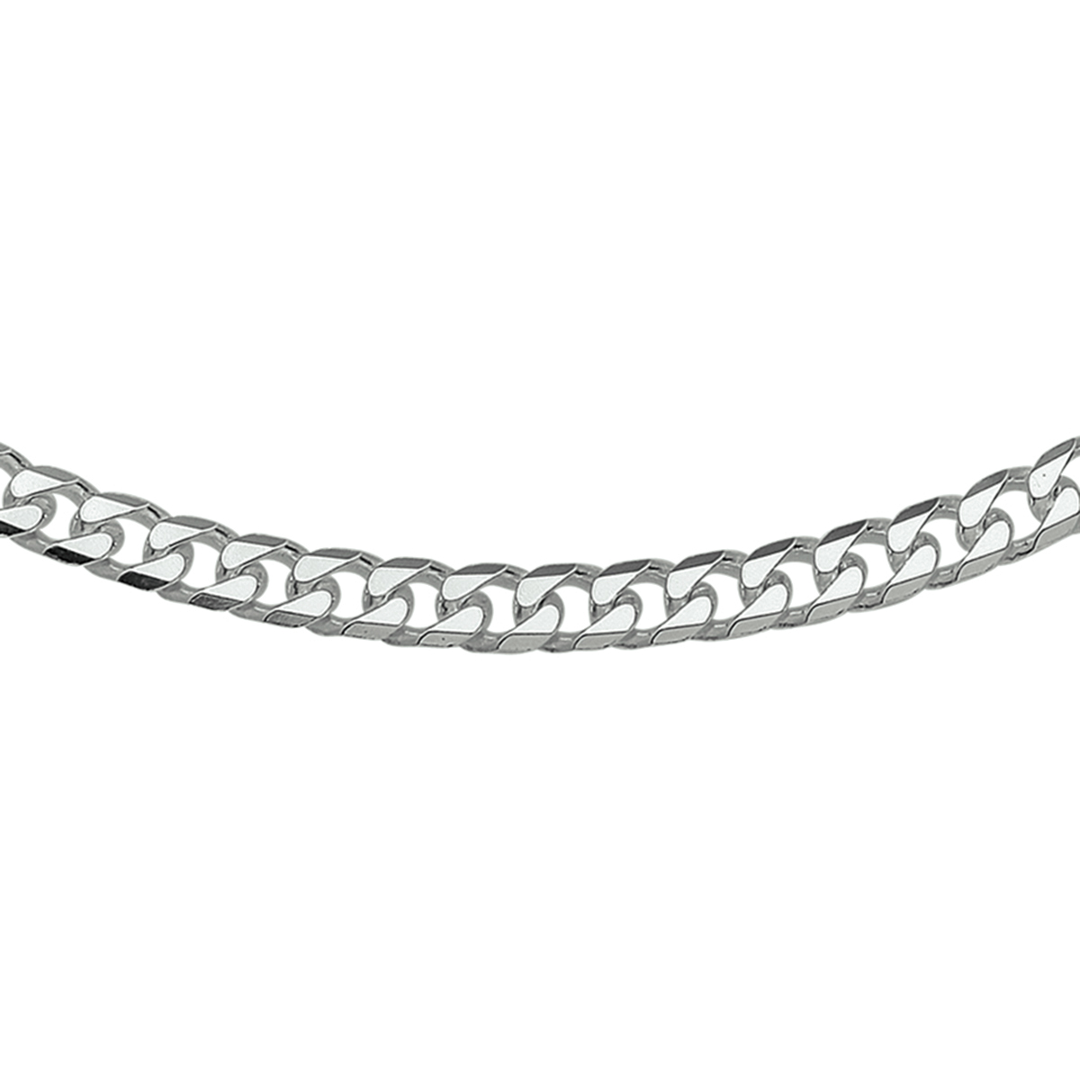 Huiscollectie - Zilveren gourmet ketting, 5mm 50cm -1001774