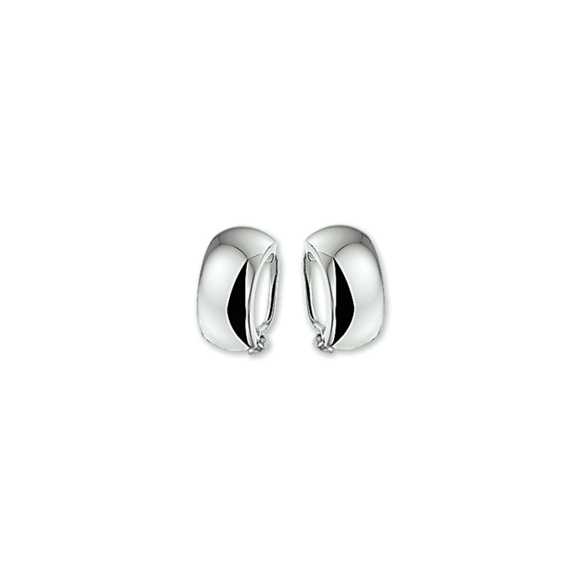 Beschrijving: Zilveren oorclips met een poli afwerking. 
Verpakt per: 1
Doelgroep: dames
Breedte: 8 mm
Hoogte: 13 mm