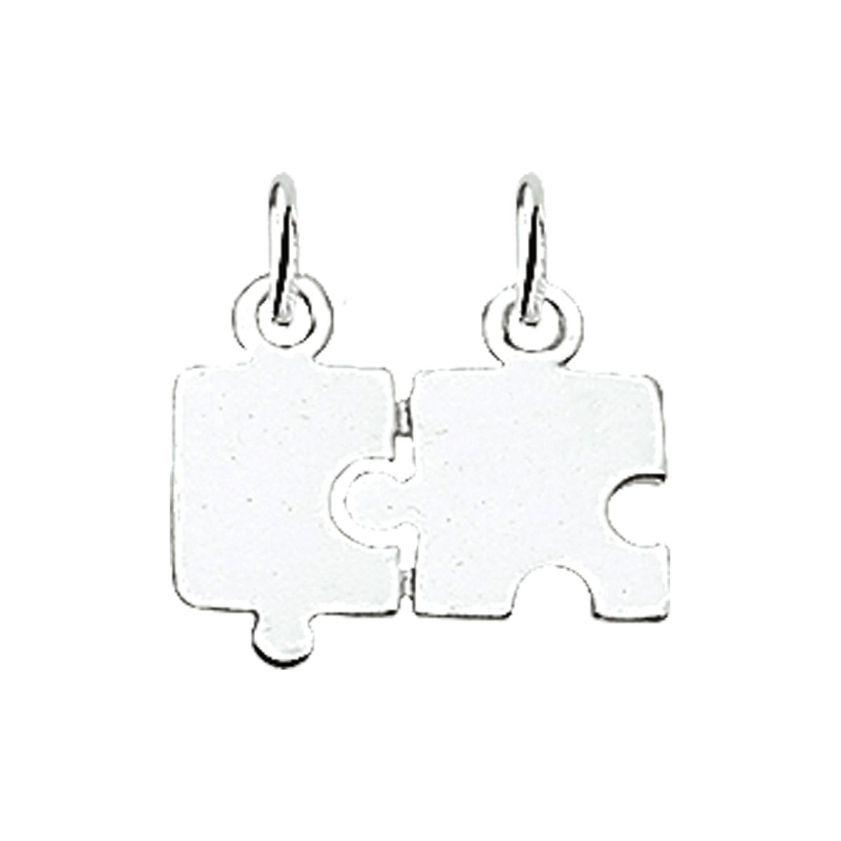 925 Zilveren breekplaat hanger. De hanger heeft een dikte van 0.7mm.