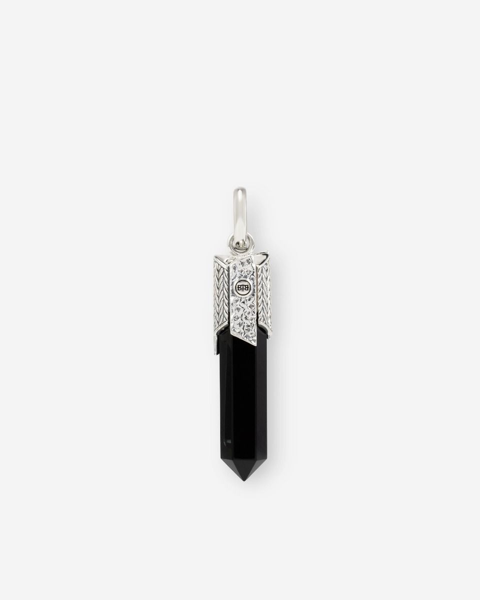Hanger Edelsteen Zilver Zwarte Onyx