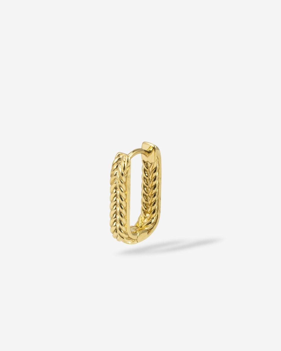 Barbara Omkeerbare Hoop Verguld Zilver Single Piece