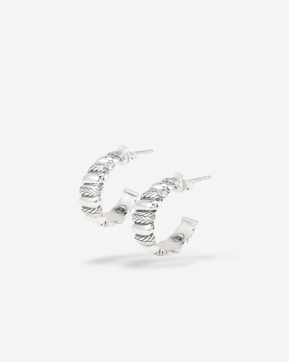 Ellen Oorbellen Spiraal Zilver Set