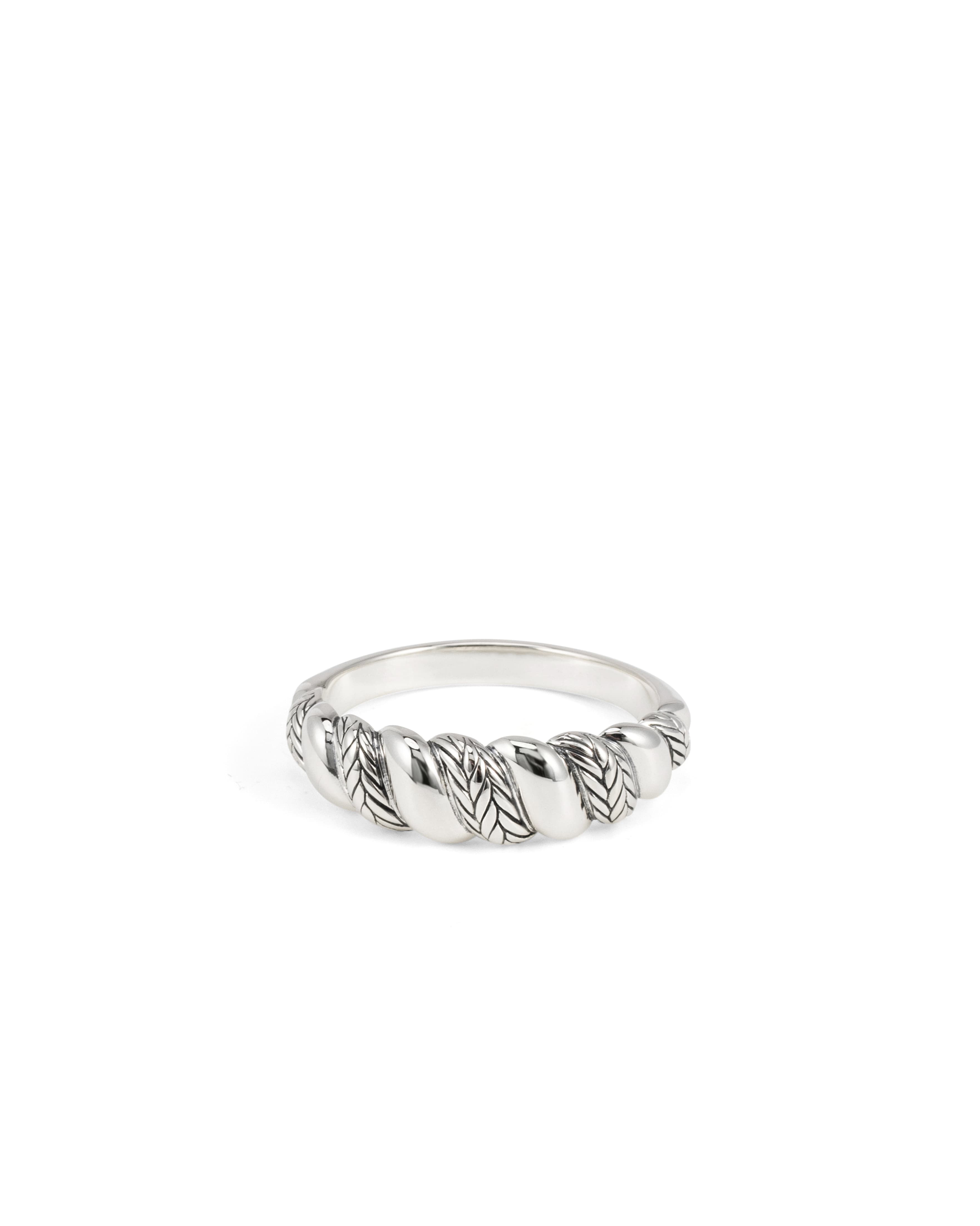 Buddha to Buddha - Ellen Ring Spiral Gradient Zilver, 623 maat: 18 -  001J026230118