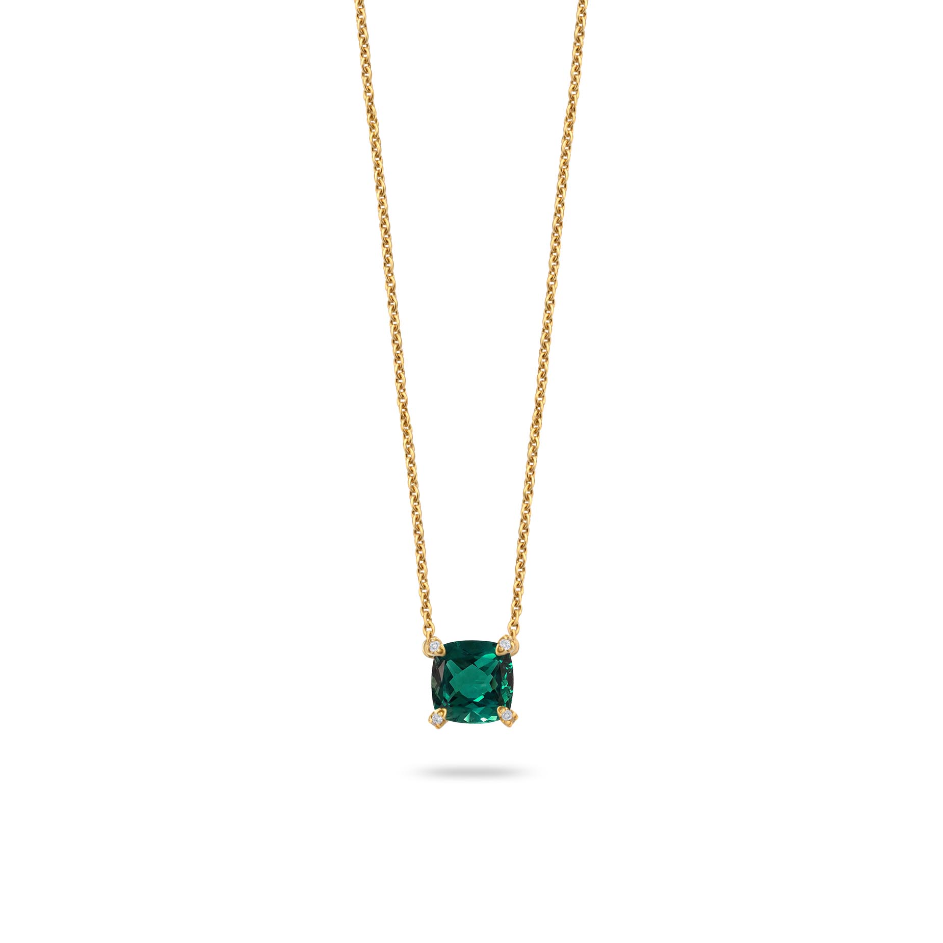 ROMANCE BY R&C COLLIER EMBRACE 18KT GG GR.TOURMALIJN COL2032-GT
MET VERSTEL OOGJE OP 41