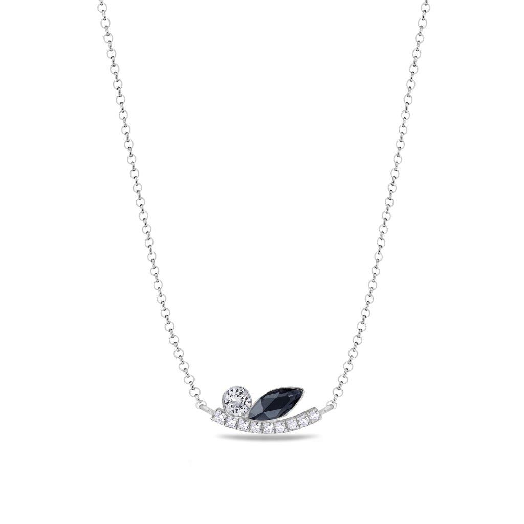 Spark NCVN2201GTC Brindille Necklace Graphite, Crystal