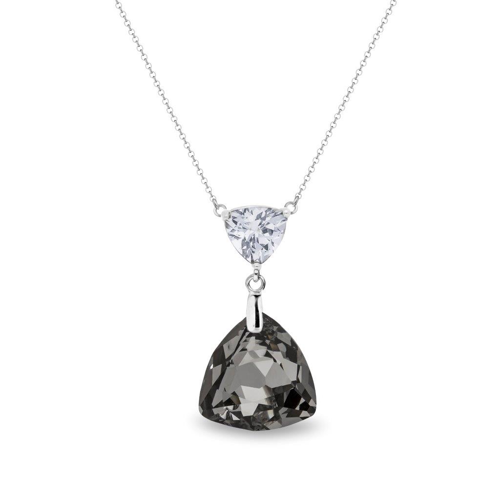 Spark NK6434CSN Trigone Necklace Silver Night