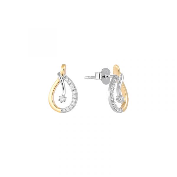MY iMenso 70712002 Oorstekers Drop Verguld met Zirkonia