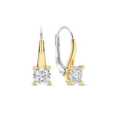 Deze TI SENTO oorbellen 78009ZY stralen verfijnde elegantie uit, met een mix van klassieke charme en moderne flair. Gemaakt van hoogwaardig 925 sterling zilver en afgewerkt met een stralende vergulding, tonen deze oorbellen een briljant geslepen cubic zirconia, subtiel geplaatst in een tijdloze vierpoots zetting voor maximale schittering. Onderstreept maar onmiskenbaar glamoureus, belichamen deze solitaire oorbellen moeiteloze verfijning en zijn ze een must-have in elke sieradencollectie. Nikkelvrij en hypoallergeen, bieden ze de hele dag luxe zonder compromis. Deze schitterende oorbellen voegen een vleugje gouden warmte en tijdloze uitstraling toe aan elke look.