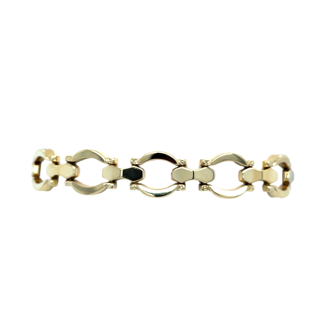 Occasion 14karaat gouden schakel armband