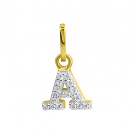 Gouden hanger lettertje met zirkoon
Verkrijgbaar in elke letter