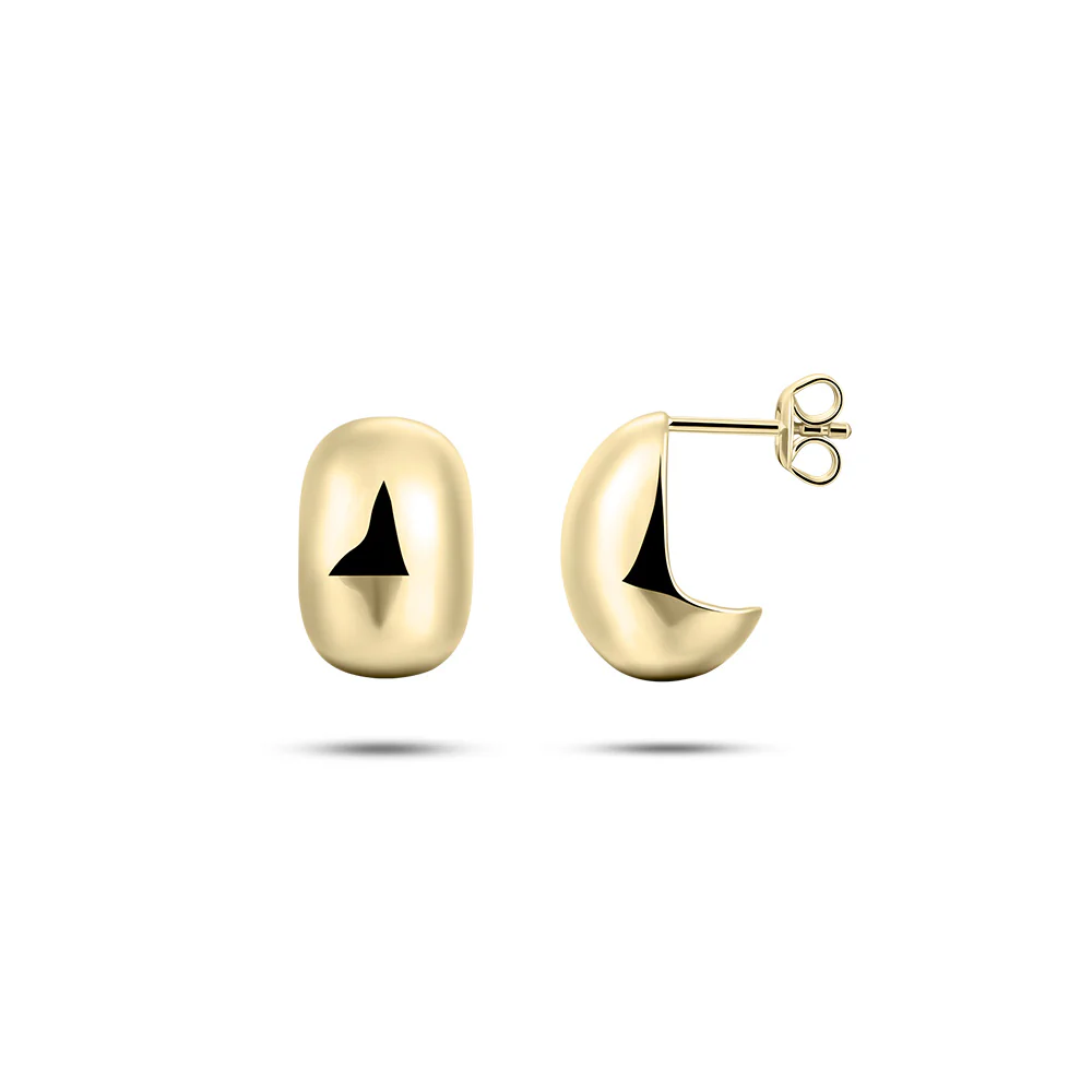De zilver vergulde halfcreolen van Gisser hebben een diameter van 15 mm en een breedte van 10 mm. Deze oorbellen voegen een verfijnde touch toe aan elke outfit. Perfect om te dragen bij zowel formele als informele gelegenheden voor een stijlvolle uitstraling.