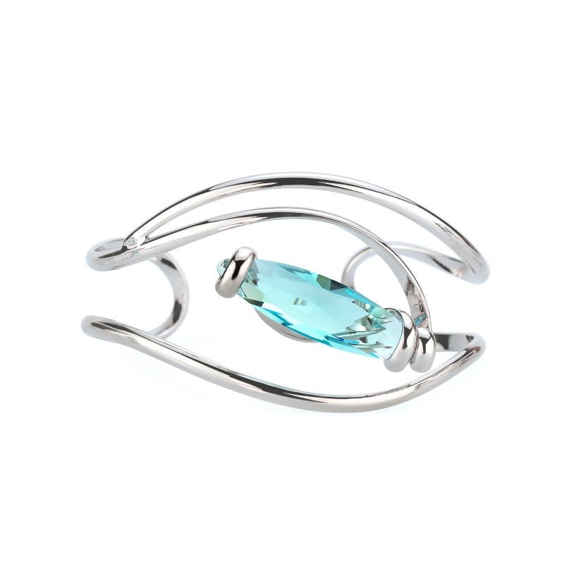 Handmade bracelet with precious crystal.

De sieraden van Andrea Marazzini worden ontworpen en handgemaakt in Italië. Het collier is gemaakt van wit gerhodineerd metaal in combinatie met een donker blauwe kristal van hoge kwaliteit. Het materiaal is hypoallergeen en nikkelvrij. Ieder Andrea Marazzini sieraad is uniek en een schoonheid voor het oog. 